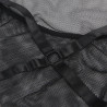 Subllime - Robe Transparente  Dos Liquide Noir S/M